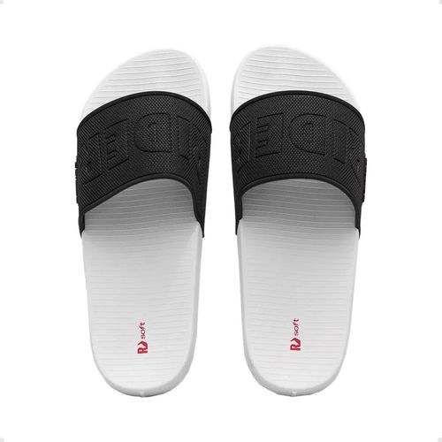 Chinelo Masculino Slide Rider Grid Branco