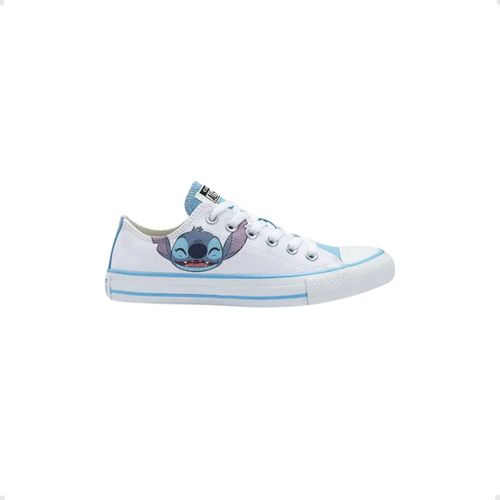 Tênis Casual Infantil Chuck Taylor Stitch Converse Branco E Azul