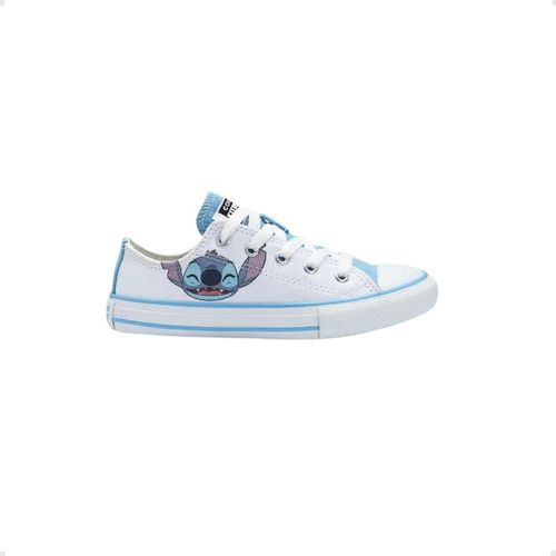 Tênis Casual Infantil Chuck Taylor All Star Stitch Converse Branco E Azul