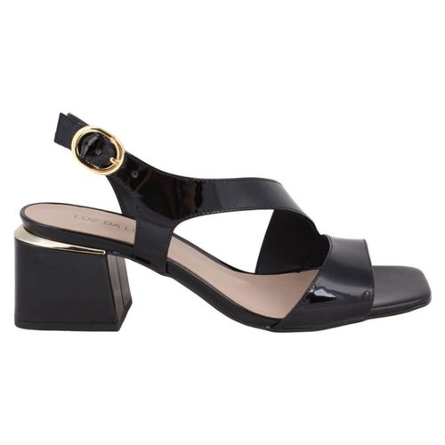 Sandalia Fem Salto Medio Grosso Luz Da Lua  80410011-