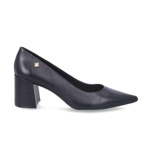 Sapato Fem Salto Medio Grosso Luz Da Lua  60330001-