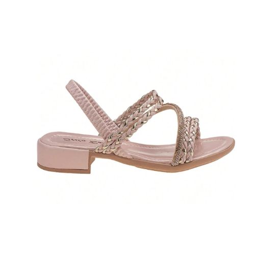 Sandalia Inf Salto Medio Grosso Stilo Rose  S.8200.40-