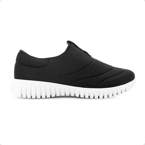 Tênis Moda Feminino Slip On Usaflex Veneza Preto