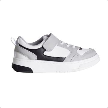 Sapatênis Infantil Enzo Ribeiro Branco E Cinza