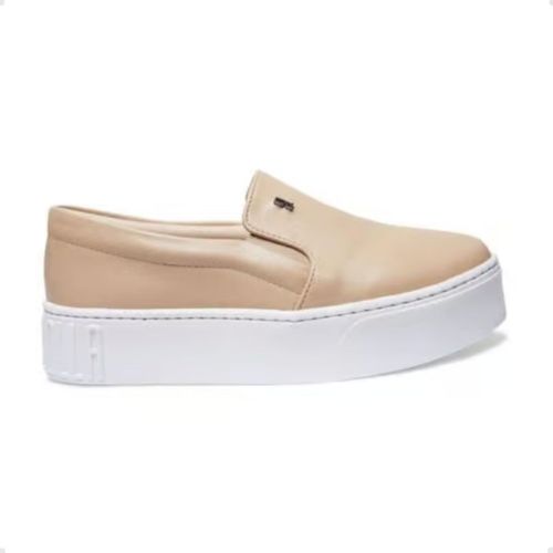 Tênis Moda Feminino Slip On Santa Lolla Bege