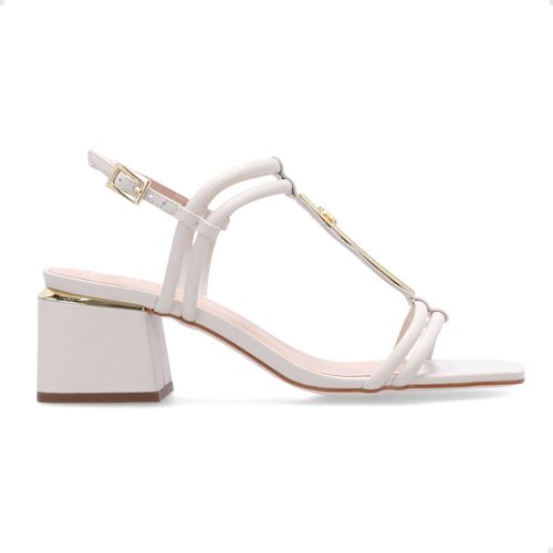 Sandalia Fem Salto Medio Grosso Luz Da Lua  80410012-