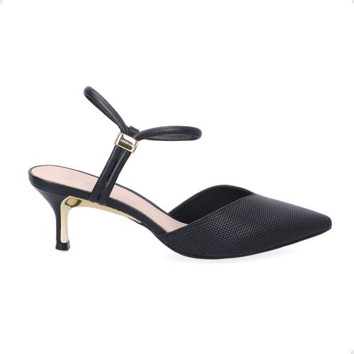 Sapato Fem Salto Medio Fino Luz Da Lua  58060001-