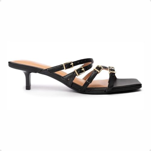 Tamanco Feminino Salto Baixo Vizzano Preto