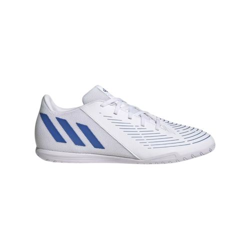 Chuteira Unissex Adulta Predator Edge.4 Indoor Adidas Branco E Azul