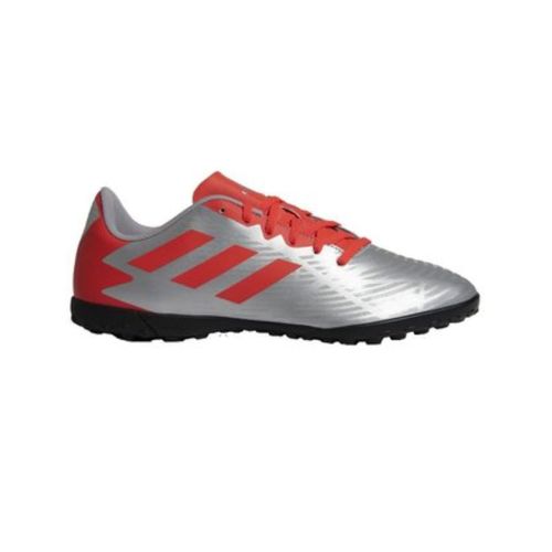 Chuteira Society Masculina Artilheira V Adidas Prata E Coral