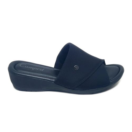 Tamanco Feminino Anabela Lycra Campesi Preto
