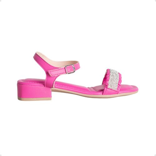 Sandalia Inf Salto Baixo Grosso Pink Cats  V3803