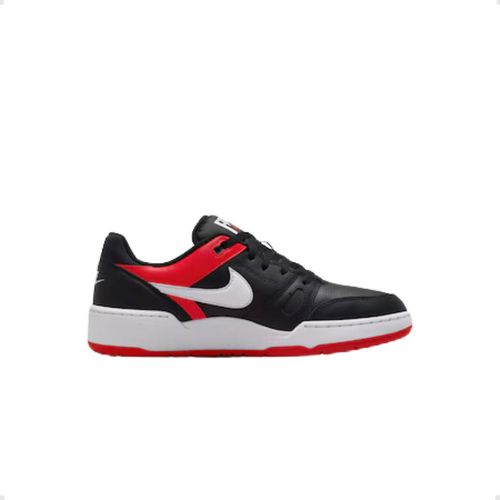 Tênis Casual Masculino Nike Full Force Low Preto E Vermelho