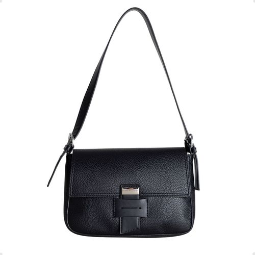 Bolsa Feminina Transversal Clássica Dayane Magalhães Preta