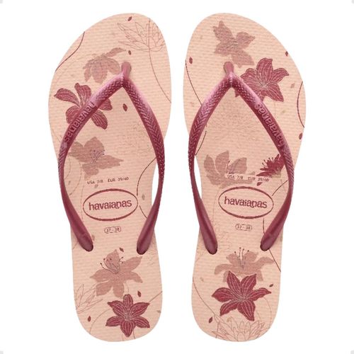 Chinelo Feminino Dedo Havaianas Slim Organic Rosa