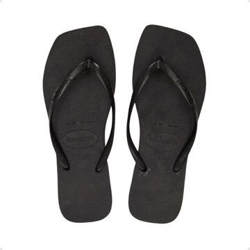 Chinelo Feminino Dedo Slim Square Havaianas Preta