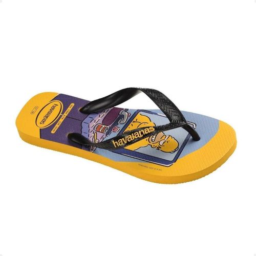 Chinelo Masculino Dedo Havaianas Simpsons Amarelo