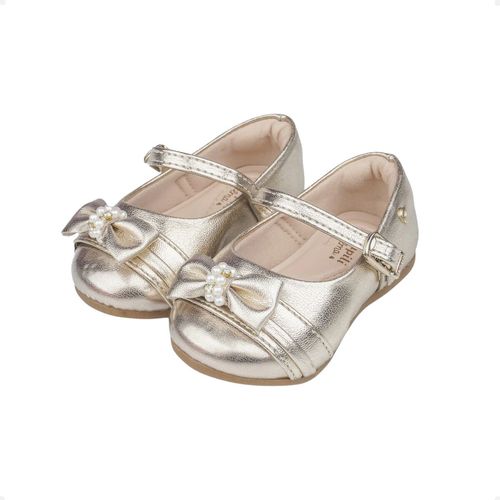 Sapatilha Infantil Mini Angel Pampili Dourada