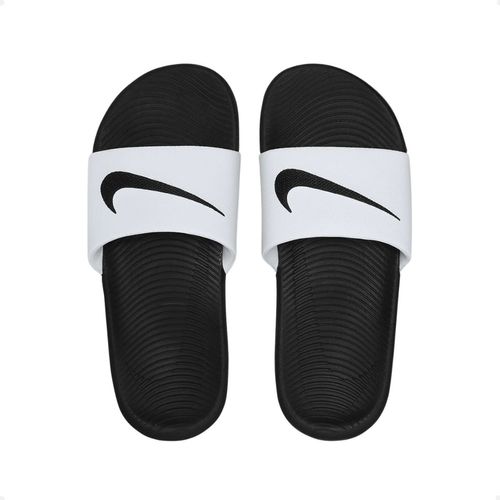 Chinelo Infantil Slide Nike Kawa Slide Bgp Branco E Preto