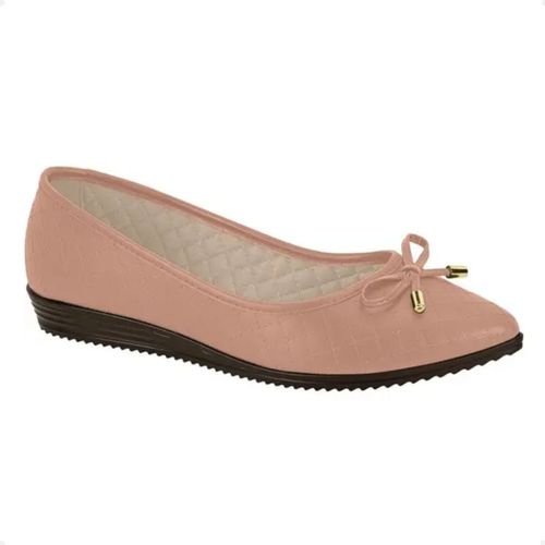 Sapatilha Feminina Bico Fino Moleca Nude