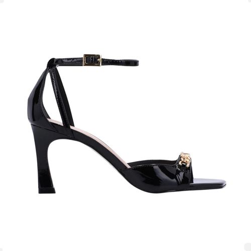 Sandalia Fem Salto Alto Fino Luz Da Lua  80110027-