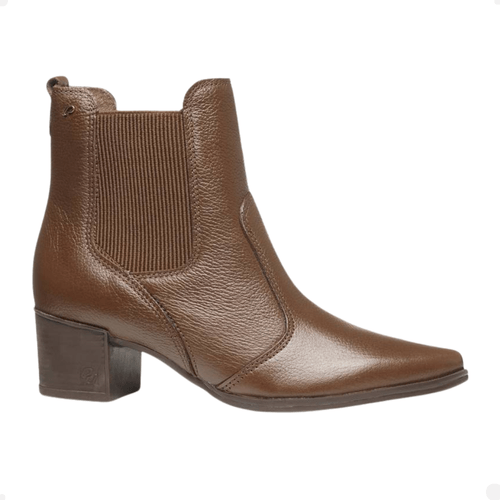 Bota Feminina Cano Baixo Pegada Marrom