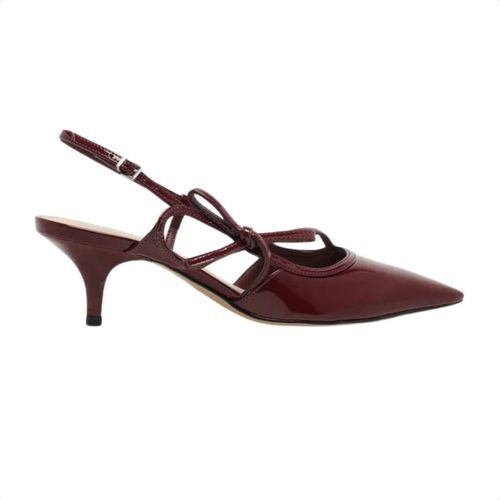 Sapato Feminino Slingback Laço Arezzo Vermelho