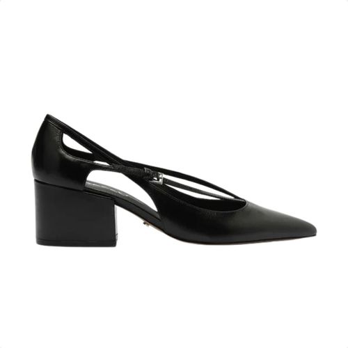 Sapato Feminino Salto Médio Grosso Arezzo Preto
