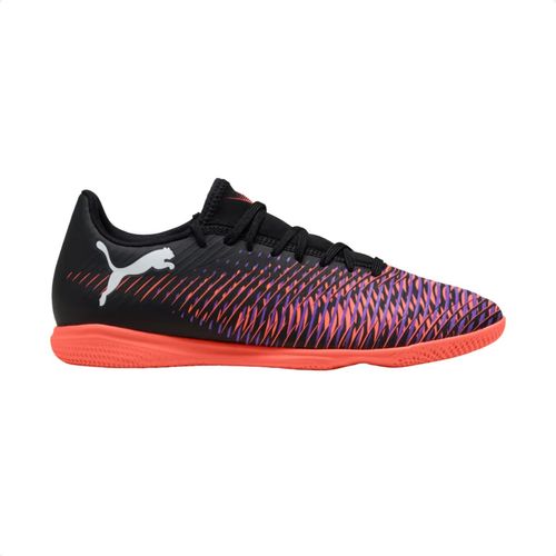 Chuteira Indoor Masculina Puma Future 8 Play It Preta E Coral