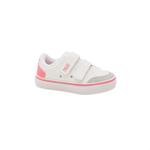 Tênis Infantil Freestyle Baby Klin  Branco E Rosa