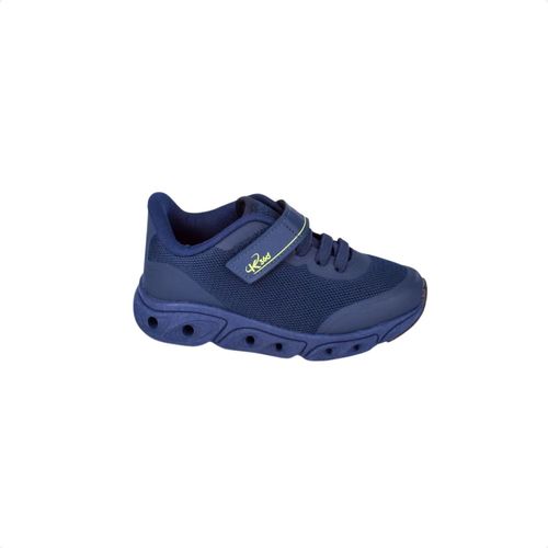 Tênis Infantil K360 Energy Impulso Marinho E Amarelo Neon Kidy
