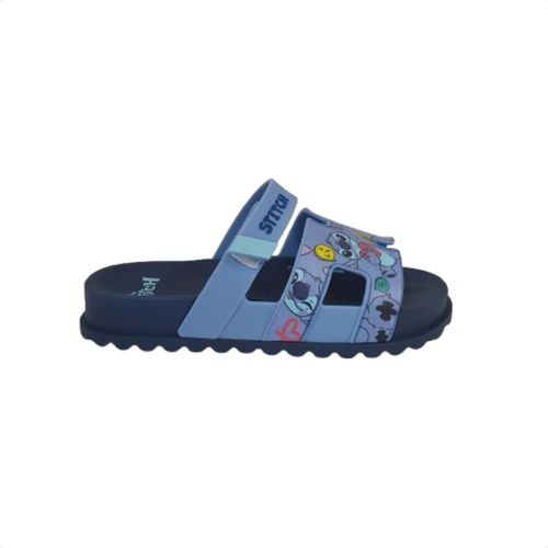 Chinelo Birken Stitch Grendene Disney Azul