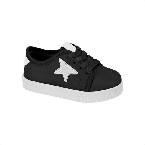 Tênis Casual Infantil Estrelas Molekinha Preto