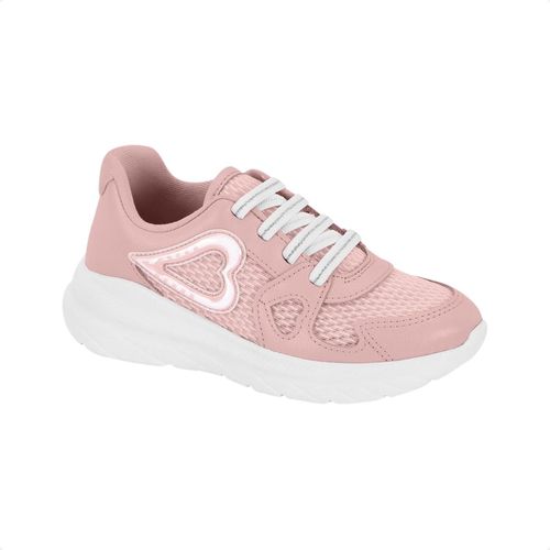 Tênis Infantil Molekinha Coração Rosa