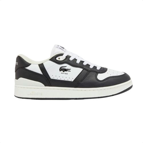 Sapatênis Masculino Lacoste T-Clip Set Branco E Preto