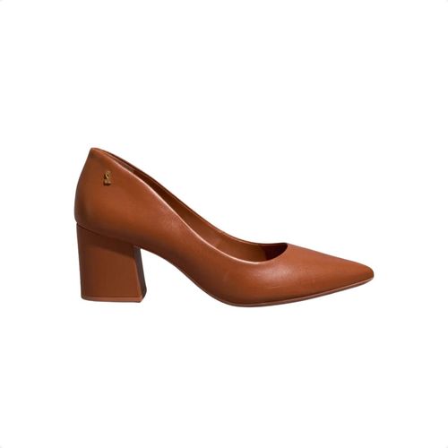 Sapato Scarpin Salto Alto Grosso Santa Lolla Marrom