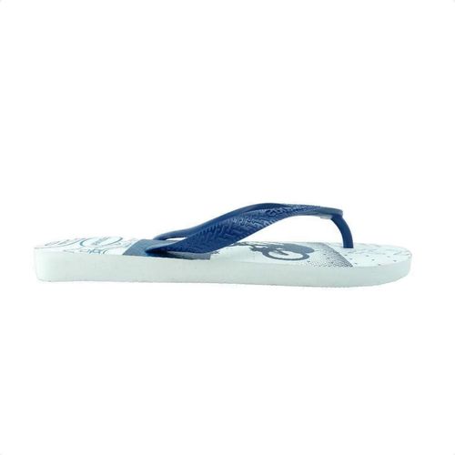 Chinelo Masculino Dedo Havaianas Top Atletic Branco E Azul