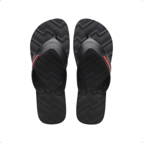 Chinelo Masculino Dedo Havaianas Track Waves Preto