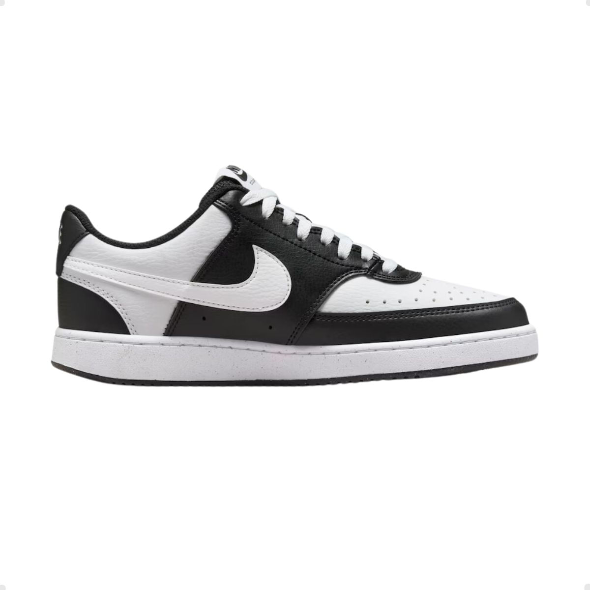 Tênis Casual Feminino Nike Court Low Vision Branco E Preto