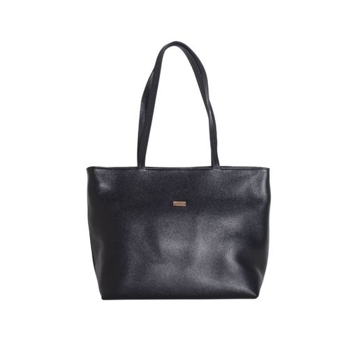 Bolsa Feminina Grande Dayane Magalhães Couro Preta