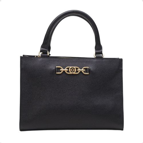 Bolsa Feminina Tote Transversal Dayane Magalhães  Preta