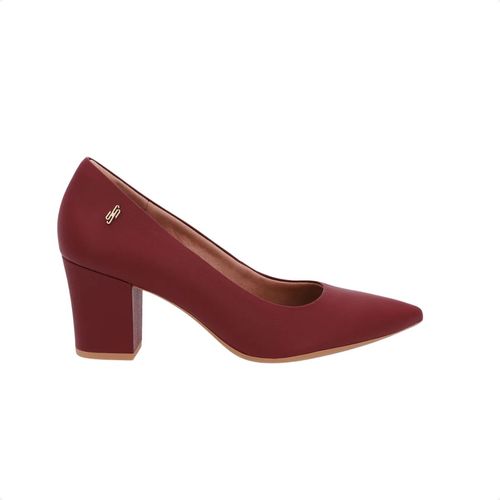 Sapato Scarpin Salto Medio Grosso Usaflex Rebu