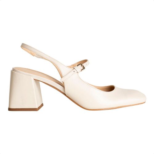 Sapato Slingback Boneca Branco Dm