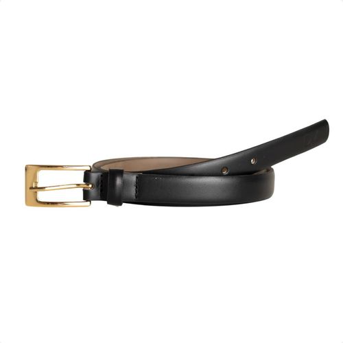 Cinto Dm Obsession Preto Com Fivela Dourada