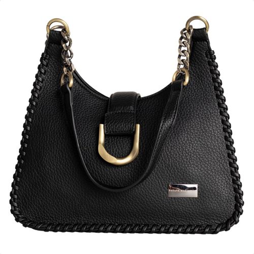 Bolsa Trançada Preta Dm Obsession