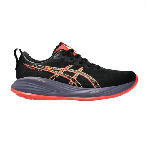 Tênis Running Masculino Asics Gel-Cumulus 27 Preto E Coral