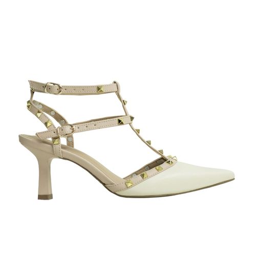 Scarpin Rockstud Obsession Off White Dm