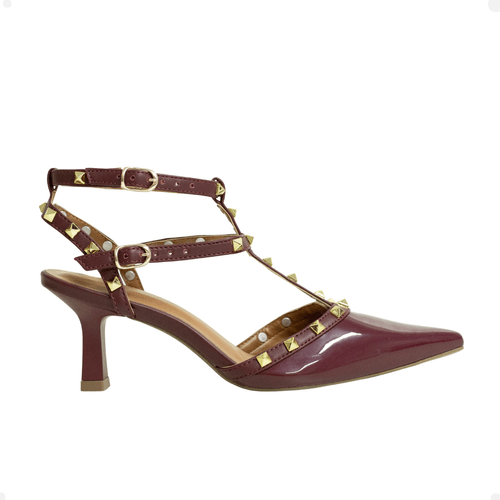 Scarpin Rockstud Obsession Vinho DM