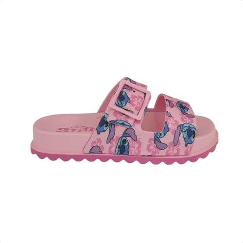 Tamanco Infantil Birken Grendene Stitch Summer Rosa