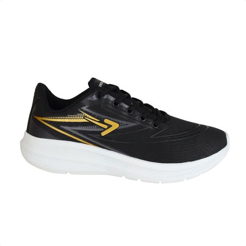 Tênis Running Masculino Box 200 Preto E Dourado